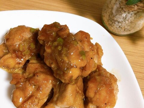 鶏もも肉のネギだく焼き★*。